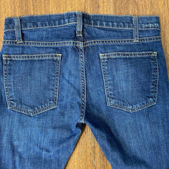 Current/Elliott The Roller Bonfire Raw Hem Slouchy Ankle Jeans Sz 24 - Picture 6 of 9